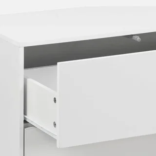 Meuble rangement 3 tiroirs bois Kompo - modulable chêne noyer blanc