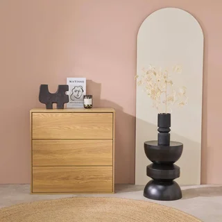 Meuble rangement 3 tiroirs bois Kompo design modulable chêne