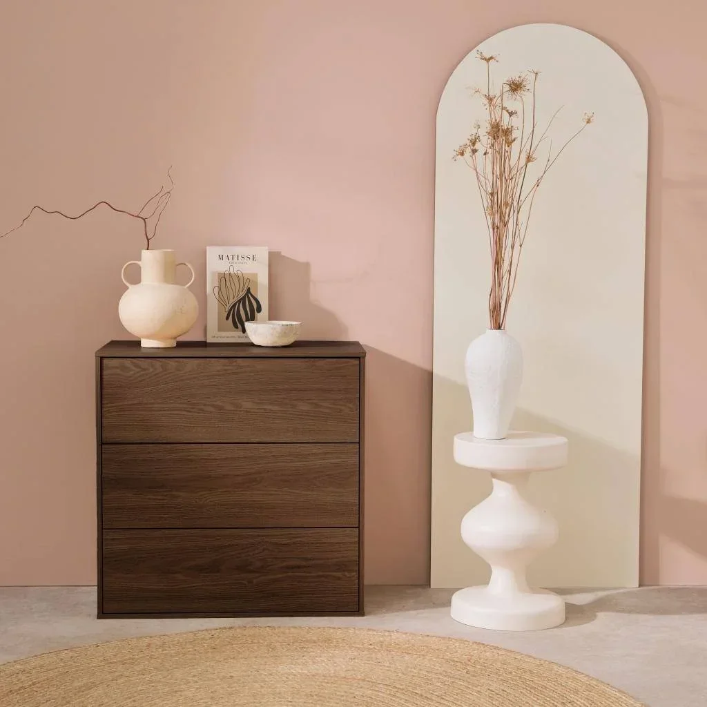 Meuble rangement 3 tiroirs bois Kompo chêne design contemporain