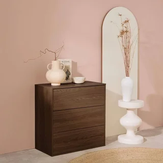 Meuble rangement 3 tiroirs bois Kompo chêne design contemporain