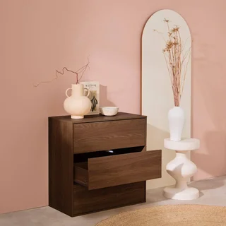 Meuble rangement 3 tiroirs bois Kompo chêne design contemporain