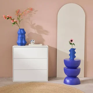 Meuble rangement 3 tiroirs bois Kompo - modulable chêne noyer blanc