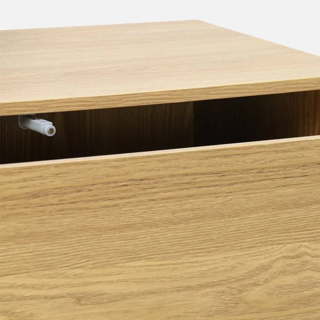 Meuble rangement 3 tiroirs bois Kompo design modulable chêne