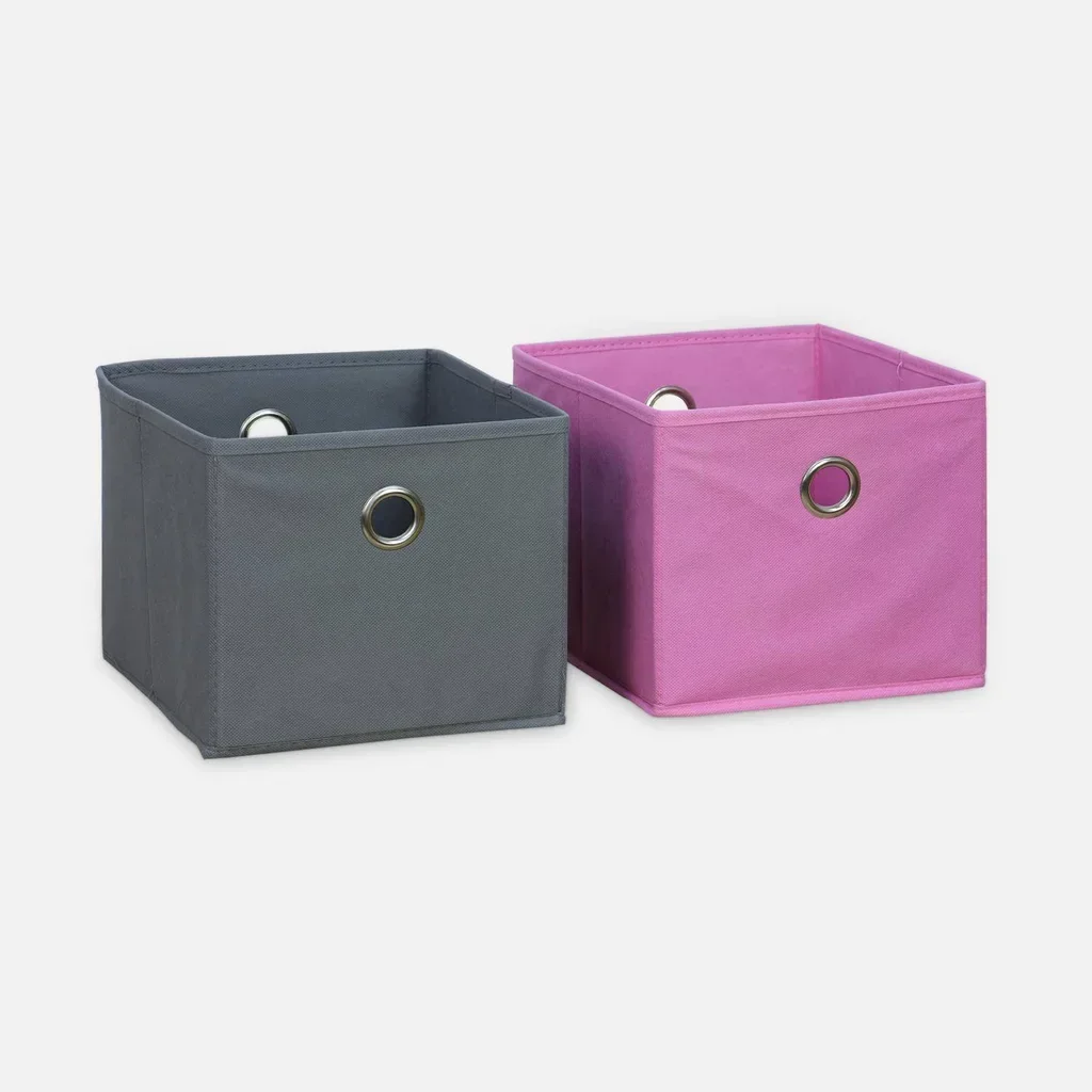 Meuble rangement enfant 6 casiers bleu gris Camille