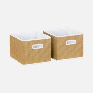 Meuble rangement enfant 6 casiers fibre naturelle Camille
