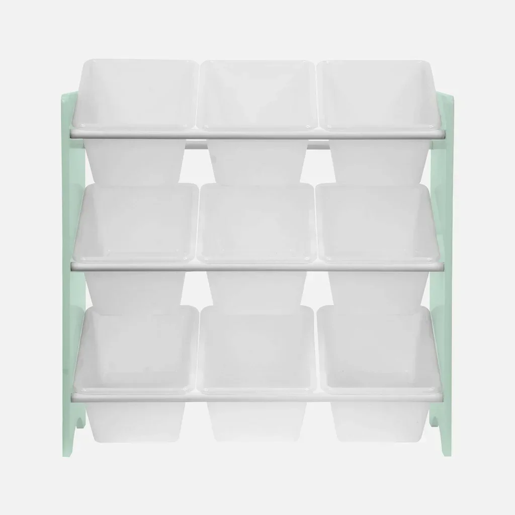 Meuble rangement enfant 9 compartiments bois Tobias