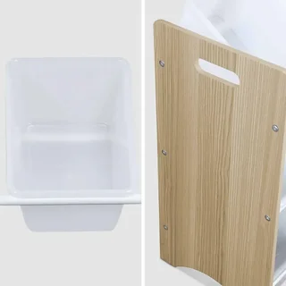 Meuble rangement enfant 9 casiers bois blanc Tobias