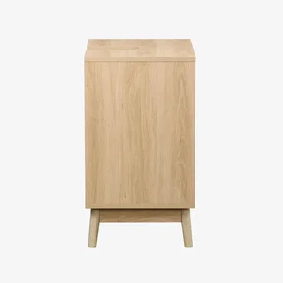 Mobile sottolavabo scandinavo legno Linear 2 ante scanalate
