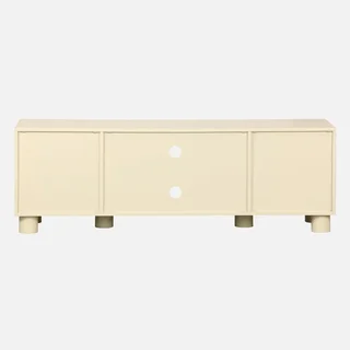 Mueble TV 155 cm 2 Puertas Reversibles Efecto Madera Mango Pondi