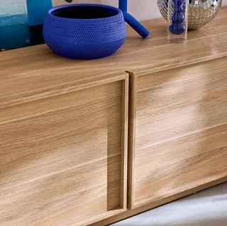 Meuble TV 180 cm 3 portes bois scandinave Kuba salon
