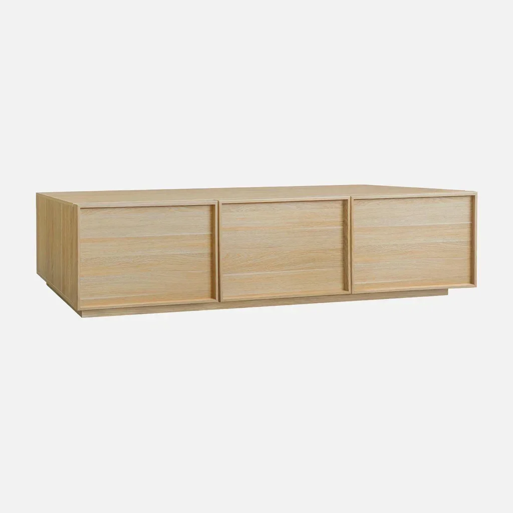 Meuble TV 180 cm 3 portes bois scandinave Kuba salon