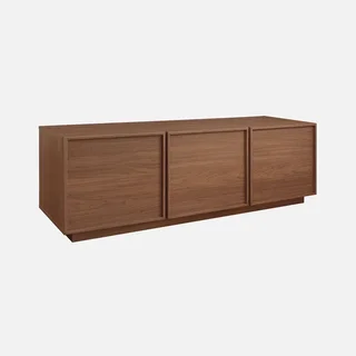 Mueble TV 3 Puertas 140 cm Efecto Madera Nogal Kuba