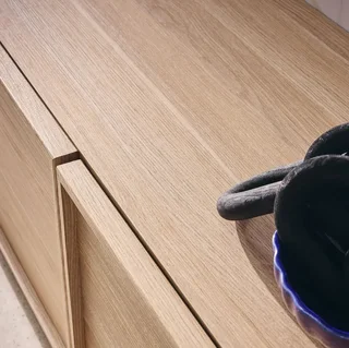 Mueble TV 3 Puertas 140 cm Efecto Madera Nogal Kuba