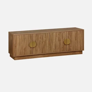 TV-Schrank Mangoholz 140cm 4 Türen Exotischer Stil Celian