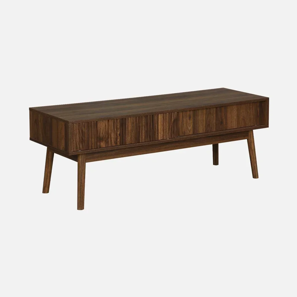 Mueble TV escandinavo madera 2 puertas 115 cm estilo nórdico Linear