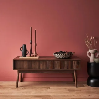 Mueble TV escandinavo madera 2 puertas 115 cm estilo nórdico Linear