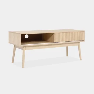 Mueble TV escandinavo madera 2 puertas 115 cm estilo nórdico