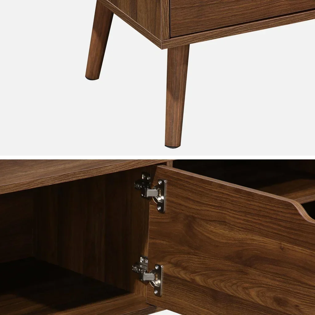 Vintage TV Stand 2 Doors 160 cm Scandinavian Wood Nepal