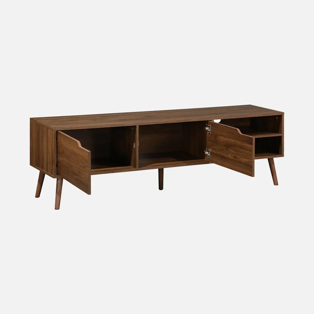 Vintage TV Stand 2 Doors 160 cm Scandinavian Wood Nepal