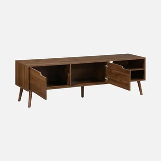 Vintage TV Stand 2 Doors 160 cm Scandinavian Wood Nepal