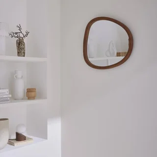 Miroir Charlie bois sapin naturel 55 cm forme organique