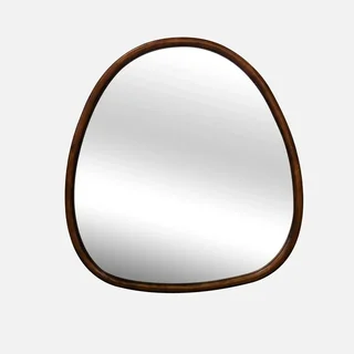 Miroir Charlie bois sapin naturel 55 cm forme organique