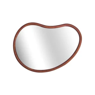 Miroir bois sapin naturel 85 cm forme organique Jacob