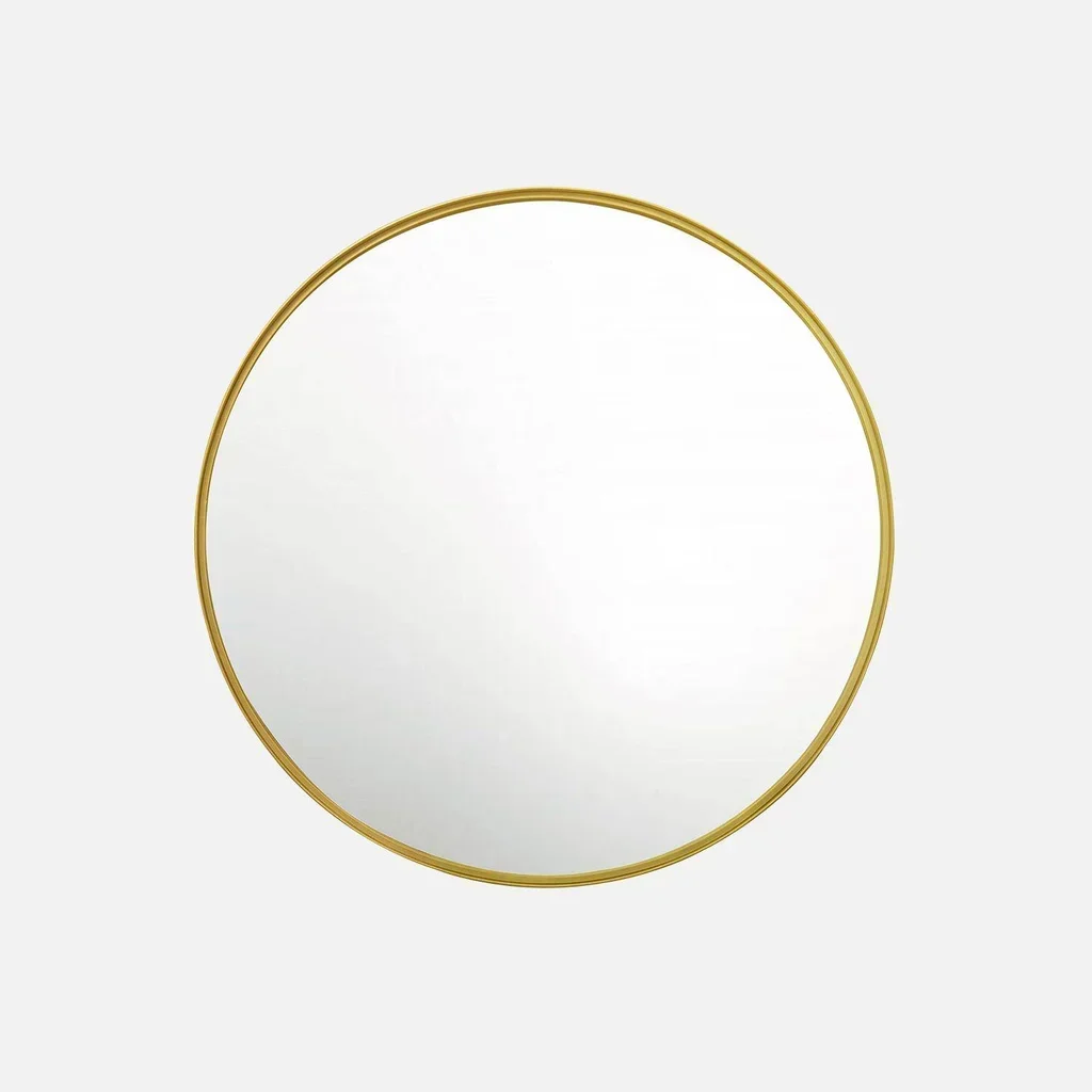 Miroir rond métal 60cm Mabel design moderne chic mural