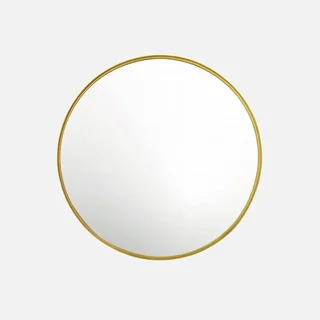 Miroir rond métal 60cm Mabel design moderne chic mural