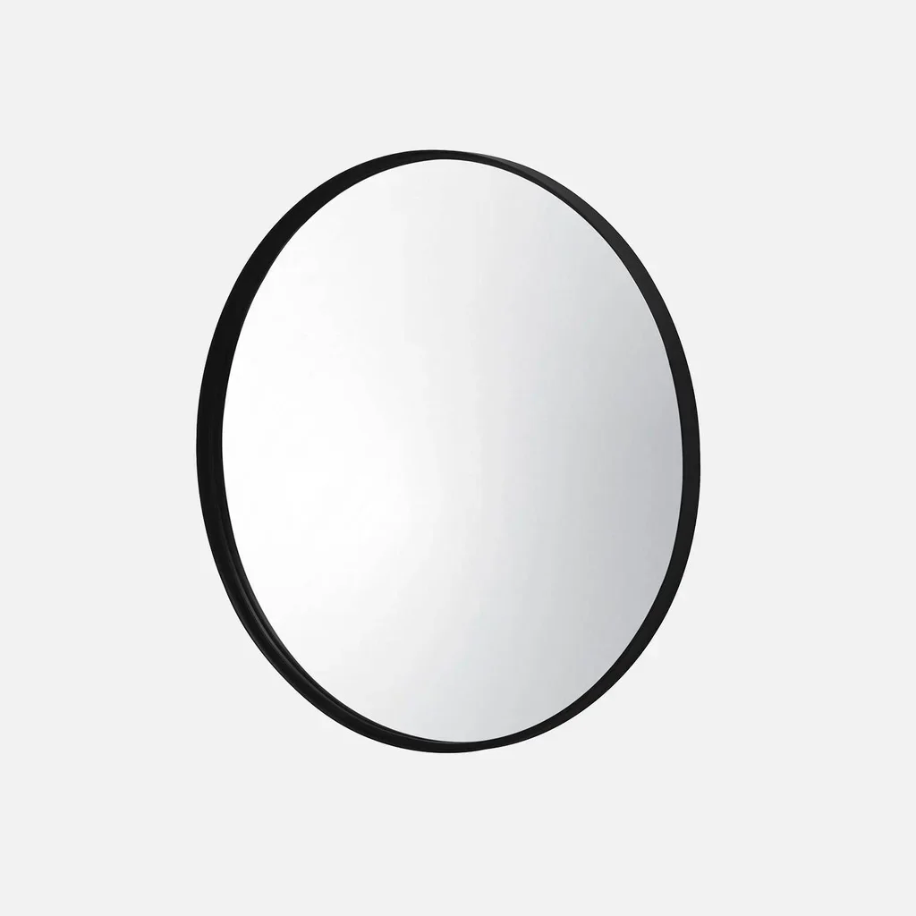 Miroir circulaire en métal Mabel 60 cm - Décoration murale moderne et élégante