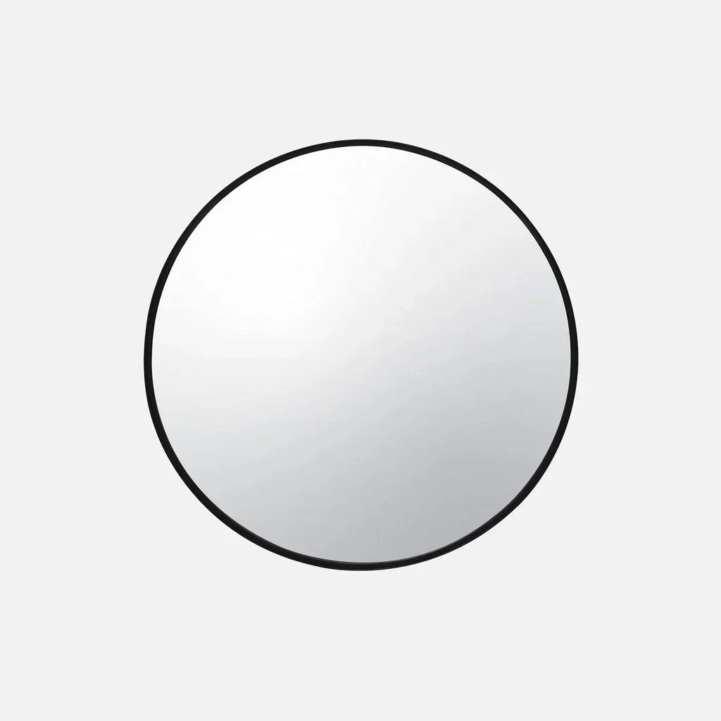 Miroir circulaire en métal Mabel 60 cm - Décoration murale moderne et élégante