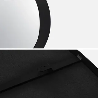 Espelho de design metálico preto orgânico 64 cm Harvey - Decoração de parede moderna