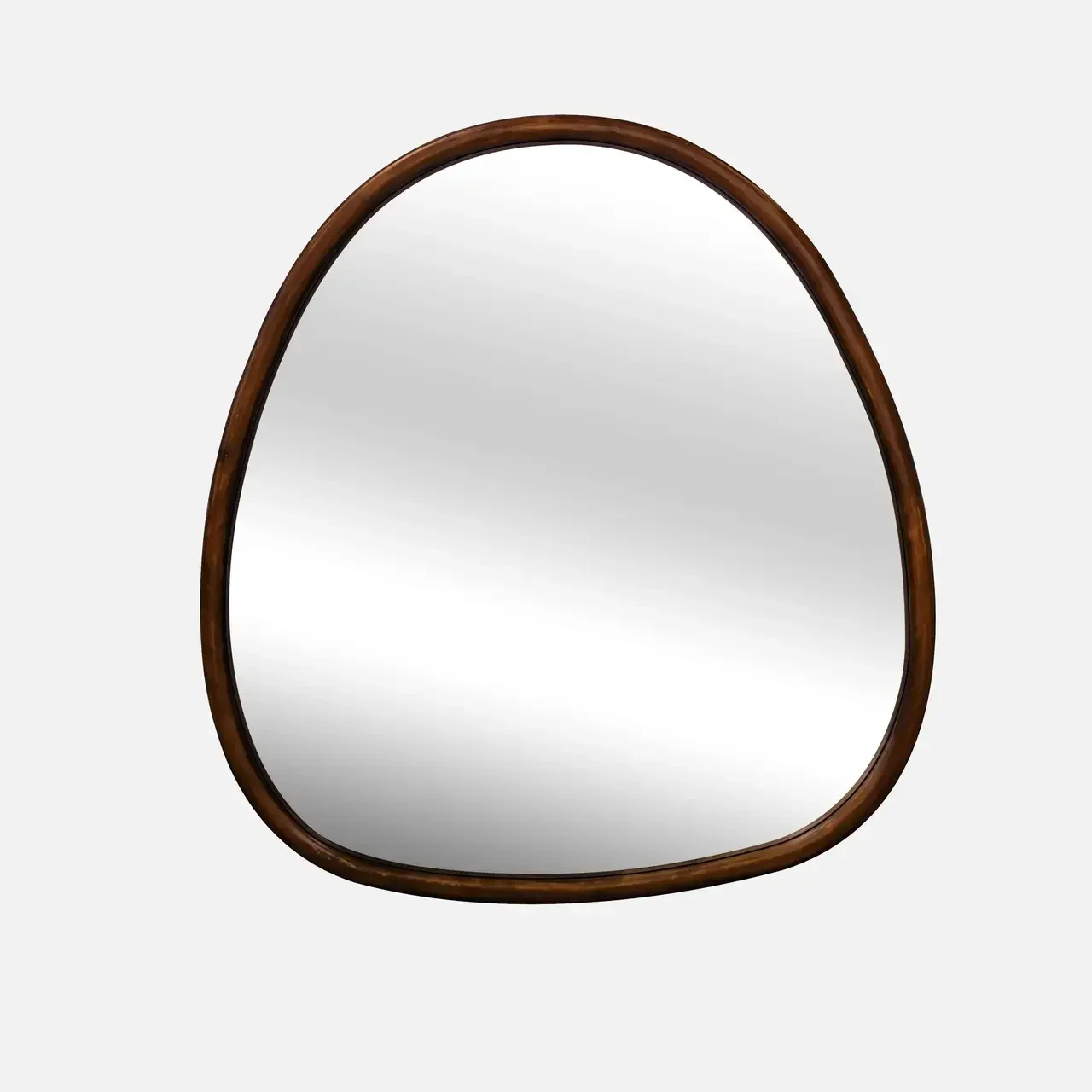 Miroir mural rond bois sapin naturel 75 cm Charlie