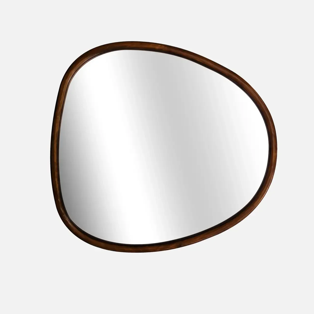 Miroir mural rond bois sapin naturel 75 cm Charlie