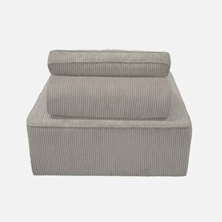 Module chauffant velours côtelé canapé d'angle - Lot 2 chauffeuses Lao