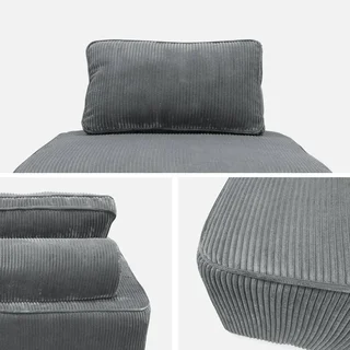 Module chauffant velours côtelé canapé d'angle lot 2