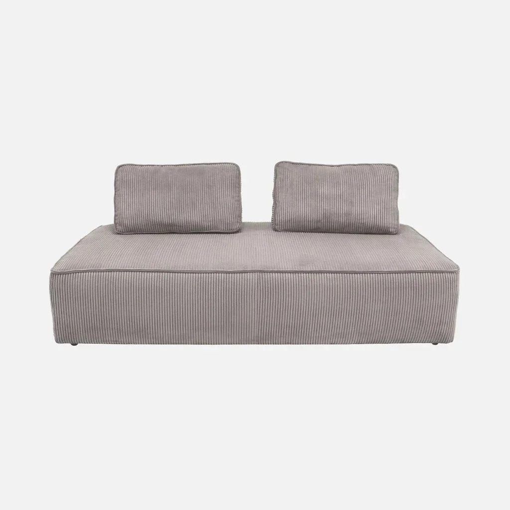 2-Seater Velvet Corduroy Green Modular Vintage Loveseat Sofa Lao