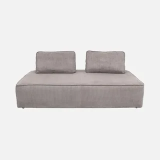 2-Seater Velvet Corduroy Green Modular Vintage Loveseat Sofa Lao