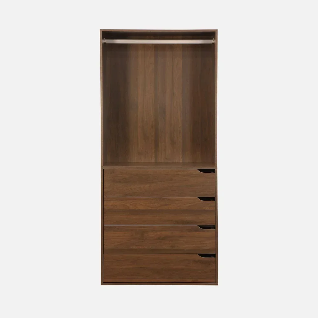Module dressing bois 4 tiroirs 1 penderie Modulo