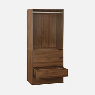 Module dressing bois 4 tiroirs 1 penderie Modulo