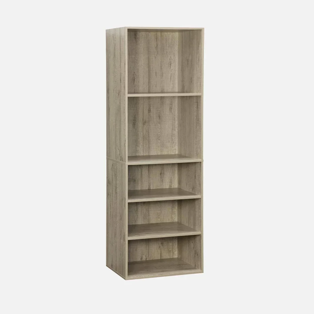 Module dressing bois 5 étagères Modulo finition naturelle