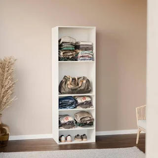 Module dressing décor bois 5 étagères Modulo rangement