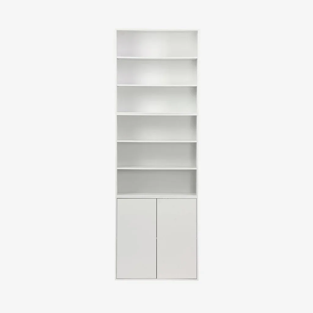 Módulo de arrumação 2 prateleiras madeira Kompo modular branco
