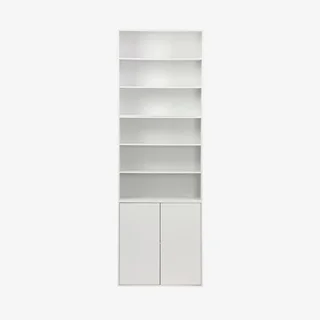 Módulo de arrumação 2 prateleiras madeira Kompo modular branco