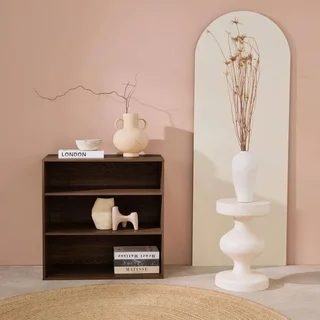 Módulo de arrumação 2 prateleiras madeira Kompo modular branco