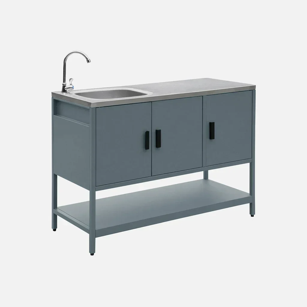 Cuisine extérieure inox avec évier 120 cm Naxos