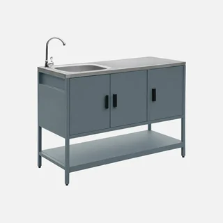 Cuisine extérieure inox avec évier 120 cm Naxos