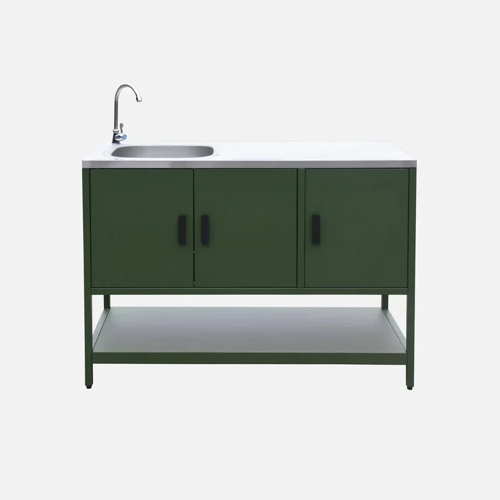 Cuisine extérieure inox avec évier 120 cm Naxos