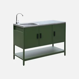 Cuisine extérieure inox avec évier 120 cm Naxos