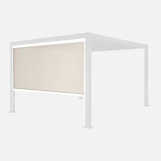 Pergola Verticale Autoportante Palace 3m Alluminio Textilene Antracite Protezione Solare Giardino Terrazzo